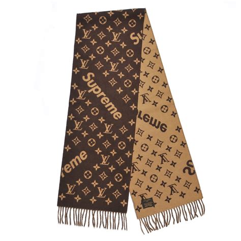 supreme and louis vuitton scarf|genuine louis vuitton scarf.